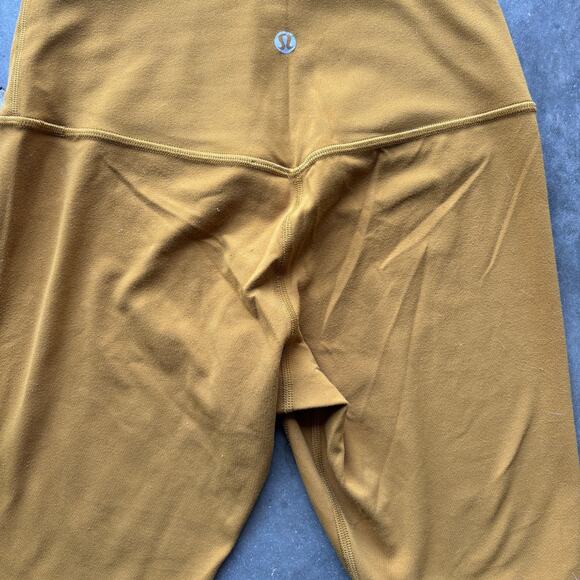 Lululemon Align Short 8" Women's 4 Gold Spice Athleisure Nulu Yoga Bike Shorts - Picture 5 of 8